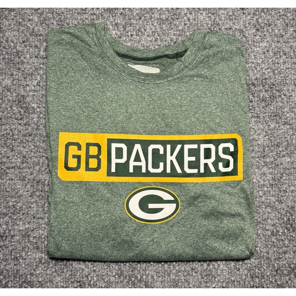 Green Bay Packers Long Sleeve Shirt NFL‎ Polyester Green Men's Size Medium NWOT